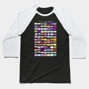 All pride flags in Spanish LGTBIQIA+ Baseball T-Shirt